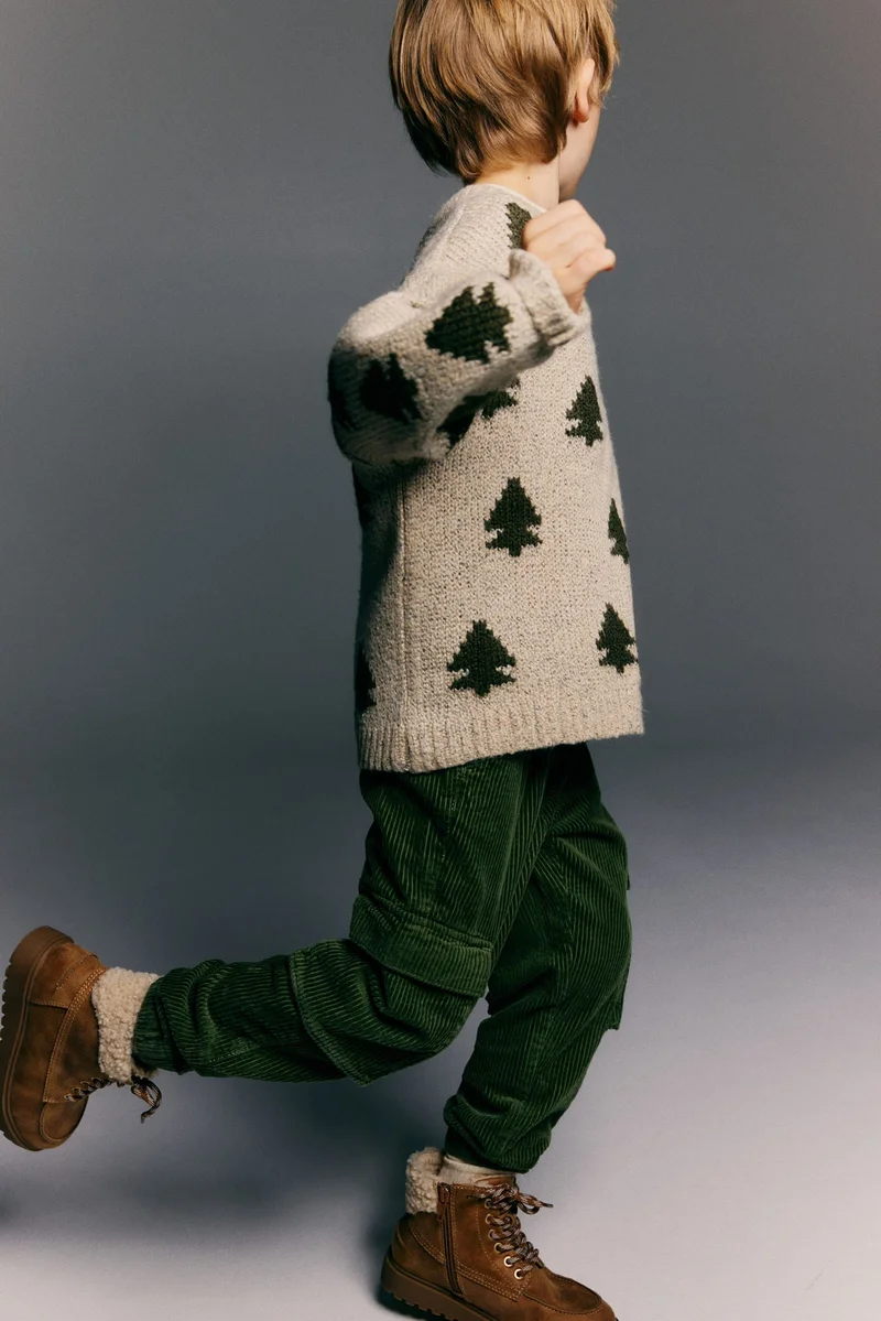 H&M Corduroy cargo joggers